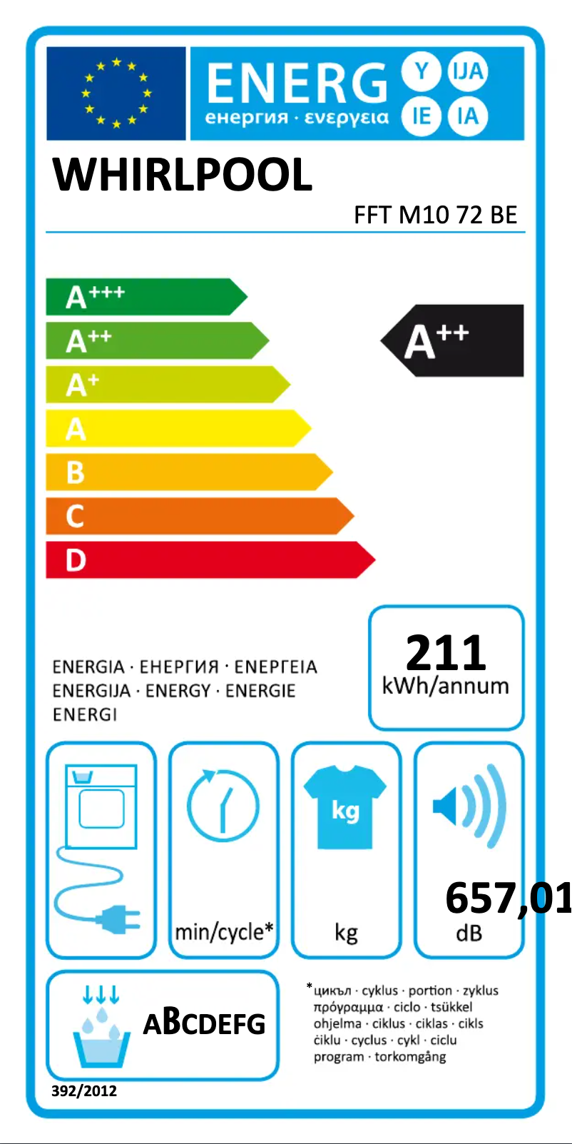 Imagen de la primera página del manual del dispositivo FFT M10 72 BE