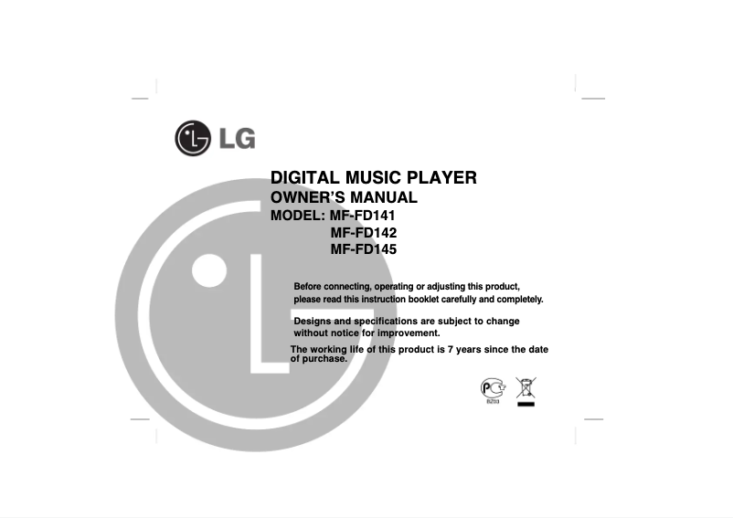 Imagen de la primera página del manual del dispositivo MF-FD145