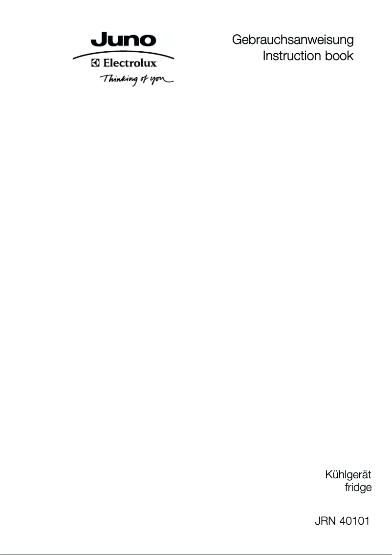 Imagen de la primera página del manual del dispositivo JRN40101