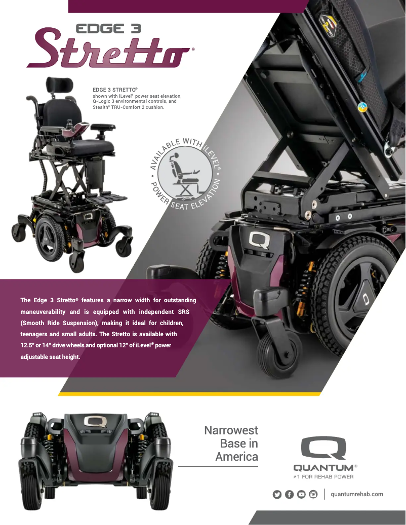 Página 1 del manual Folleto Quantum Edge 3 Stretto