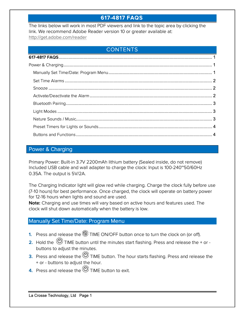 Imagen de la primera página del manual del dispositivo 617-4817-INT