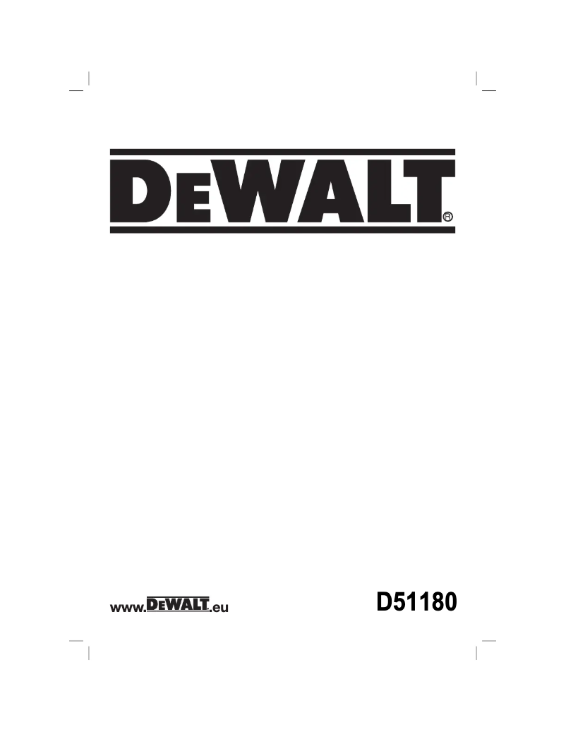 Página 1 del manual Manual de usuario DeWalt D51180