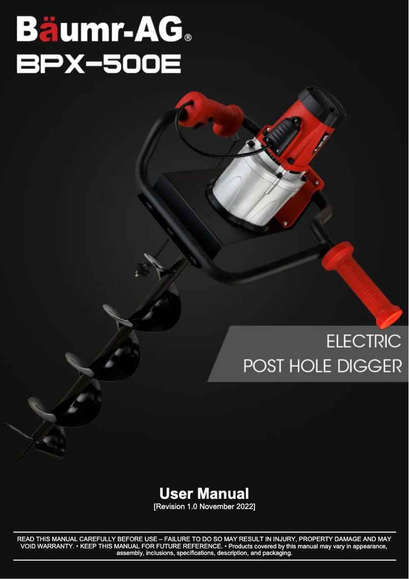 Página nº 1 - Manual de usuario Baumr-AG BPX-500E