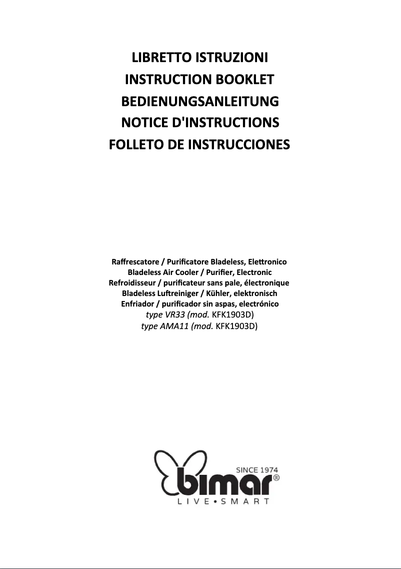 Página 1 del manual Manual de usuario Bimar VR33