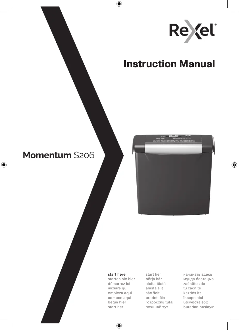 Página nº 1 - Manual de usuario Rexel Momentum S206