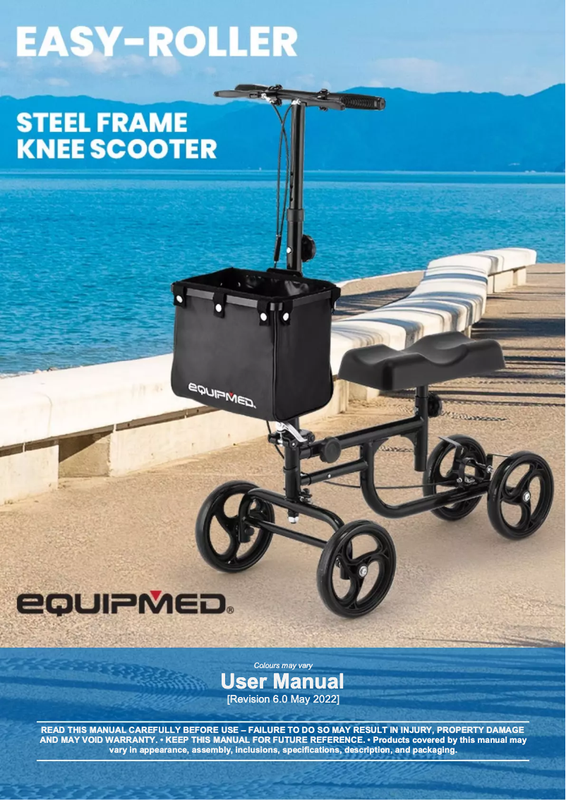 Imagen de la primera página del manual del dispositivo Easy-Roller