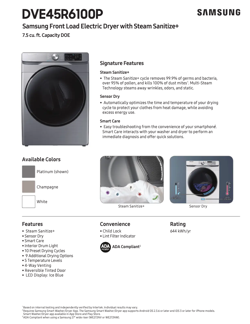 Imagen de la primera página del manual del dispositivo DVE45R6100P