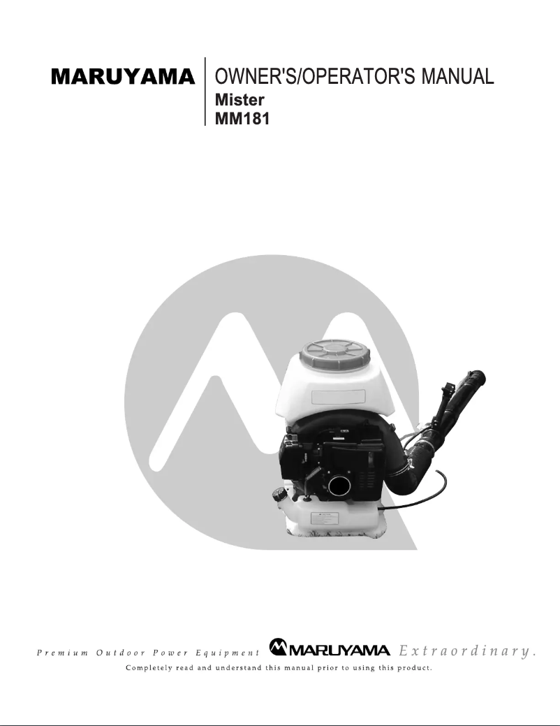 Imagen de la primera página del manual del dispositivo MM181