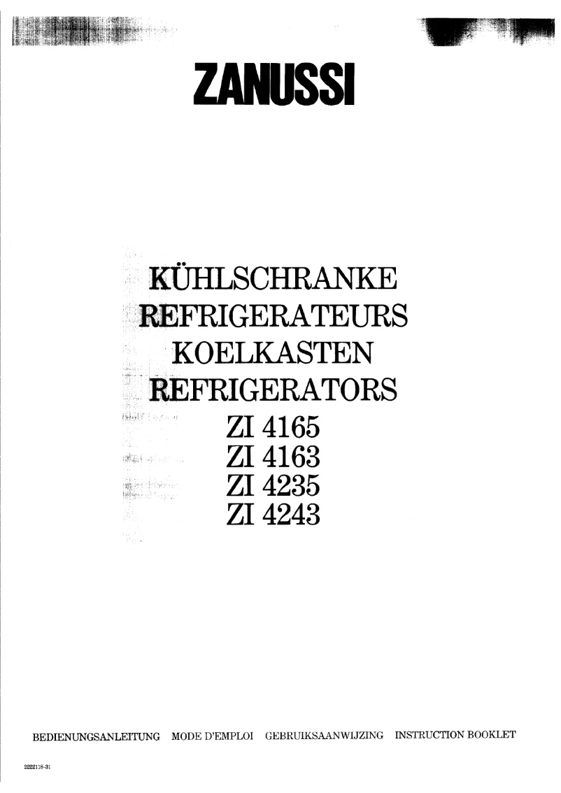 Imagen de la primera página del manual del dispositivo ZI 4163