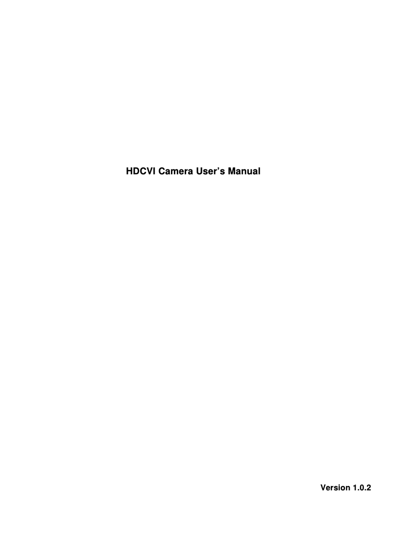 Imagen de la primera página del manual del dispositivo DH-HAC-HDW1200R-VF