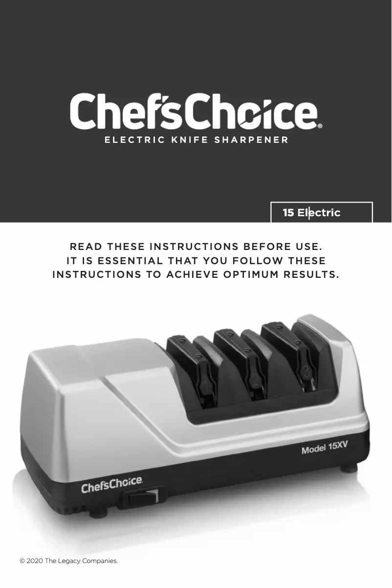 Imagen de la primera página del manual del dispositivo 15XV