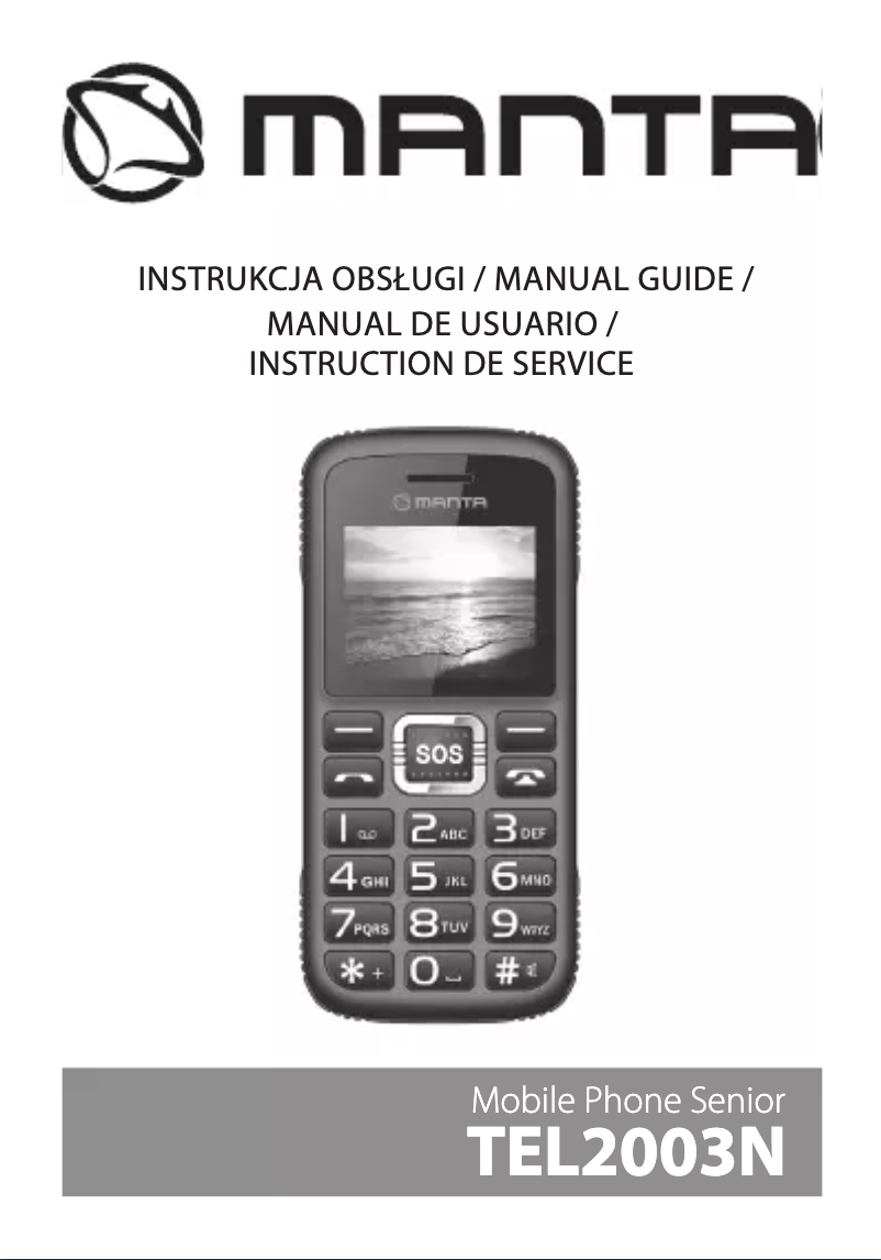 Imagen de la primera página del manual del dispositivo TEL2003N