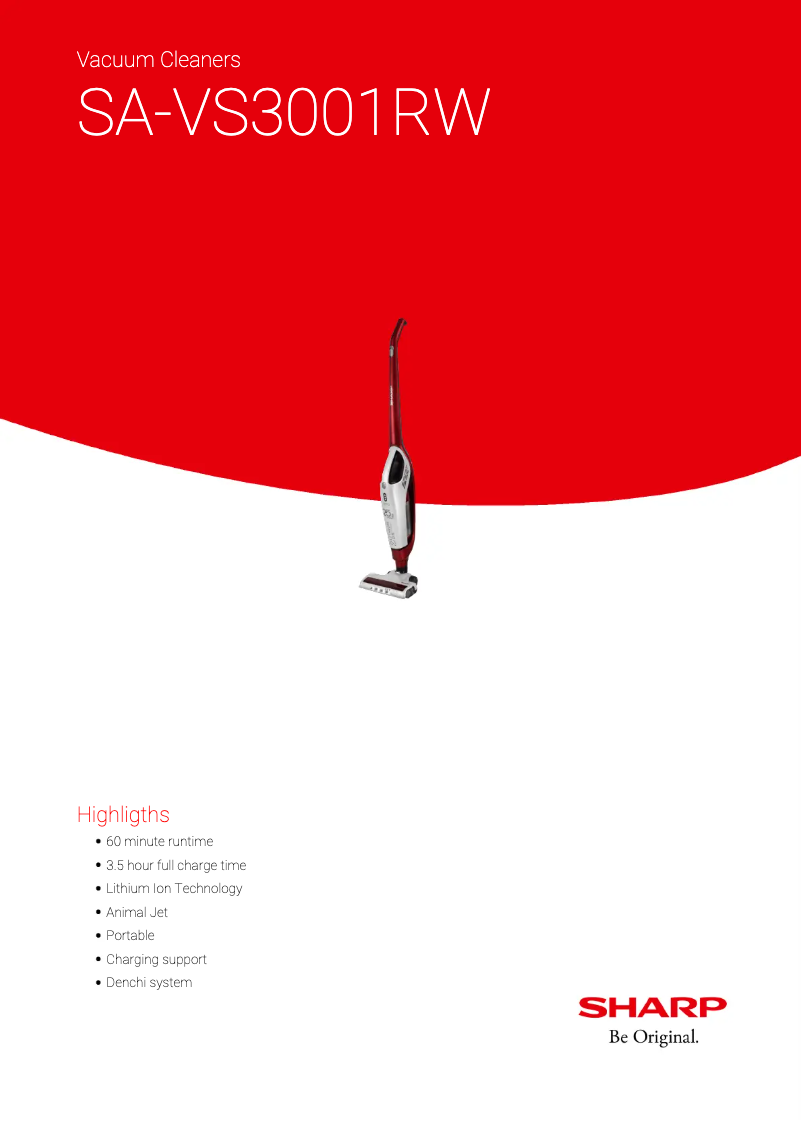 Página 1 del manual Manual de usuario Sharp SA-VS3001RW