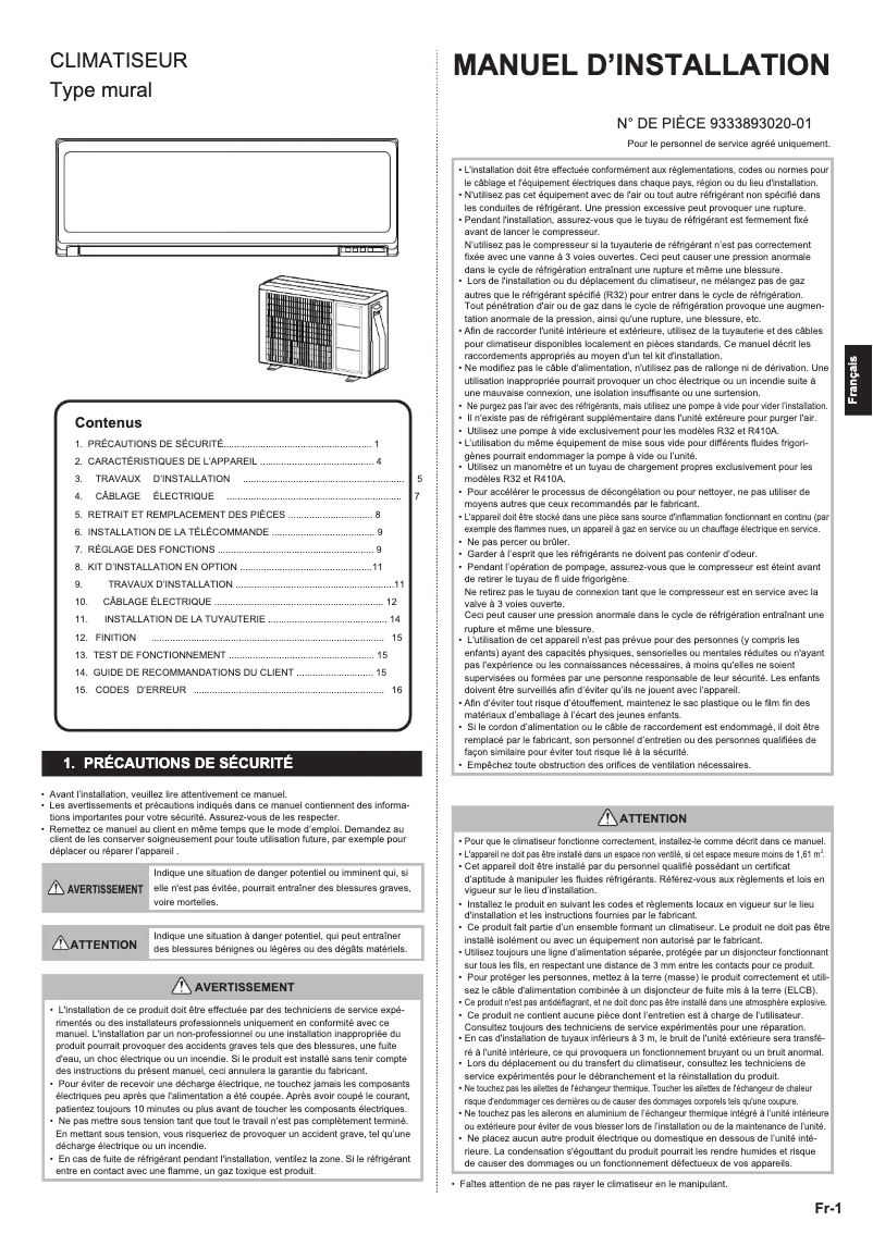 Página 1 del manual Manual de usuario Fujitsu ASHG07KPCE