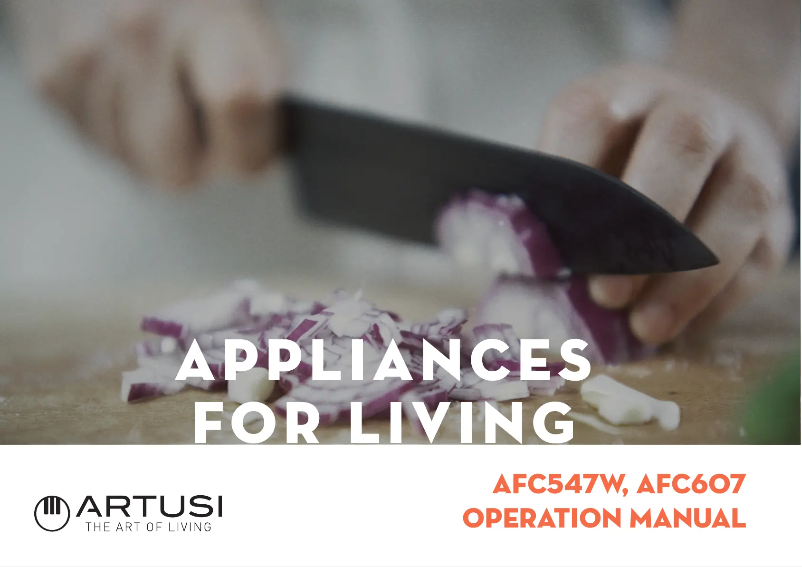 Imagen de la primera página del manual del dispositivo AFC607X