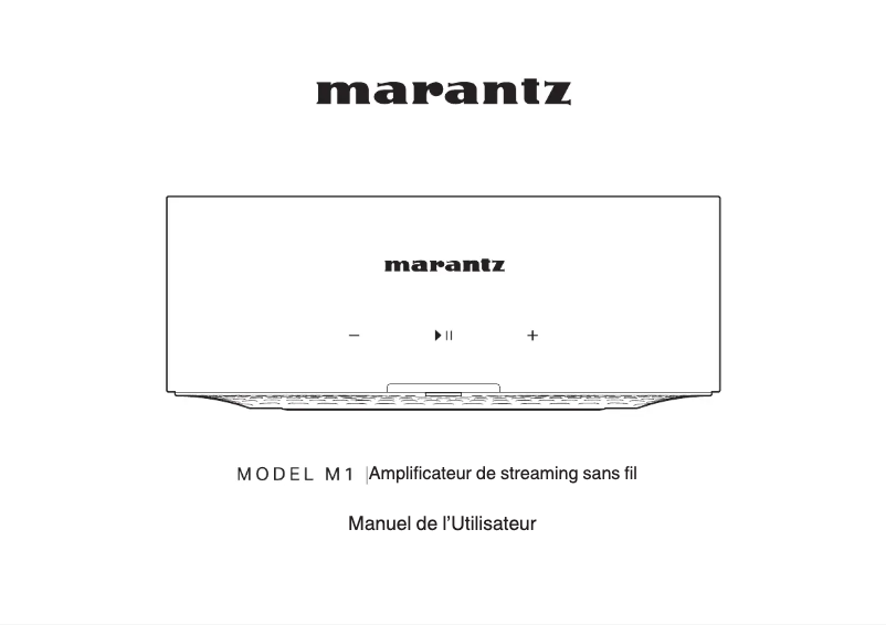 Imagen de la primera página del manual del dispositivo Model M1