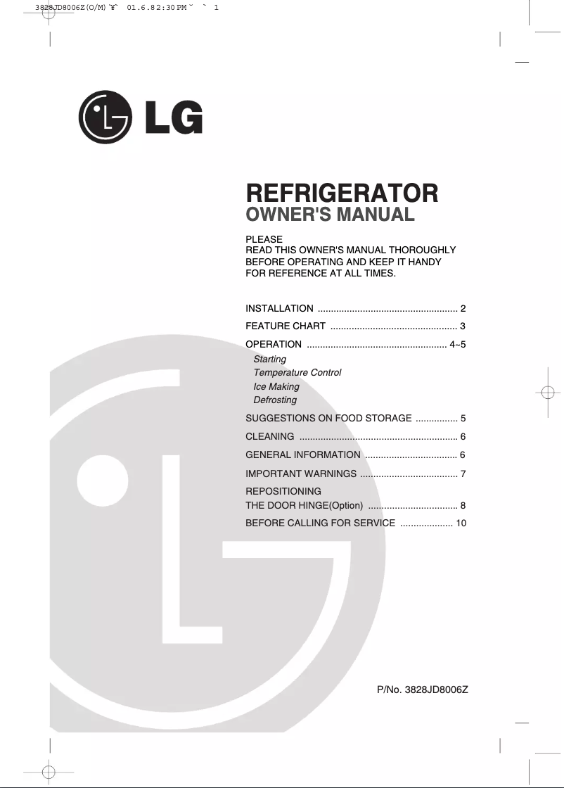 Imagen de la primera página del manual del dispositivo GC-131SV2