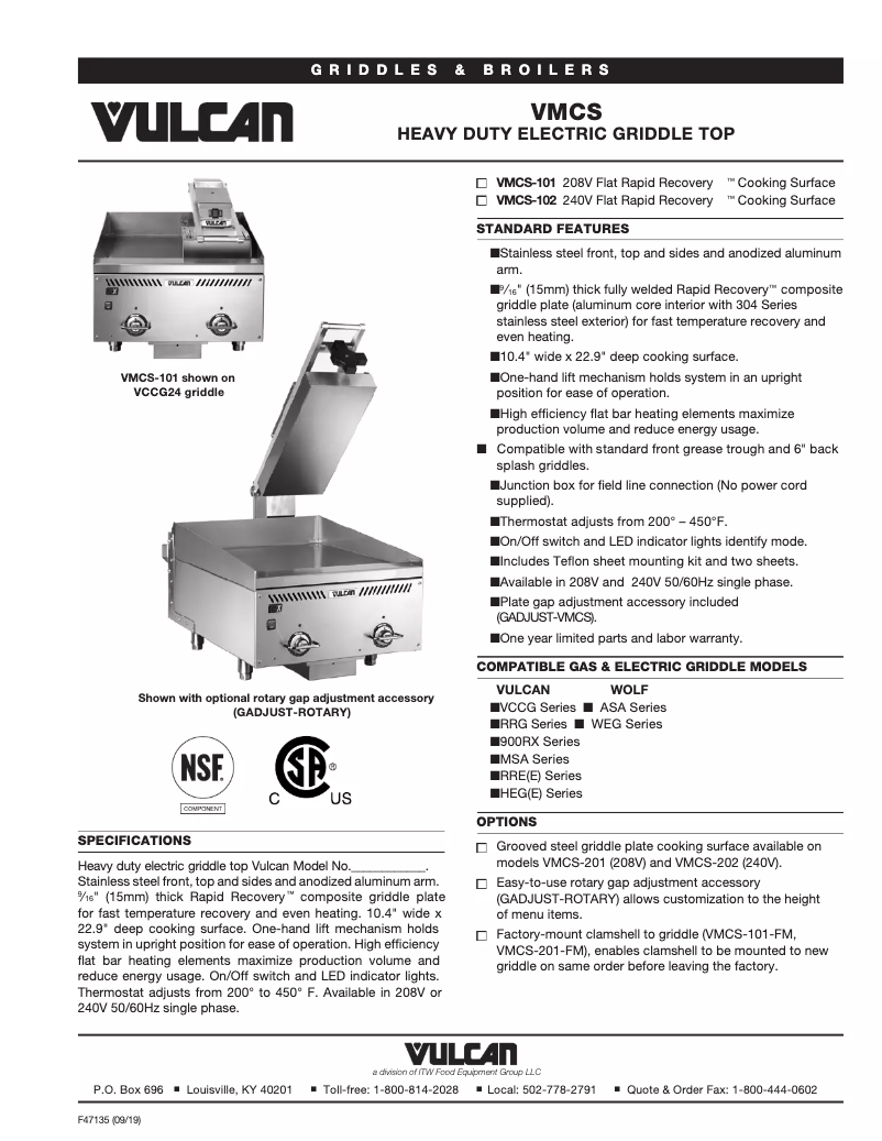 Imagen de la primera página del manual del dispositivo VMCS-101