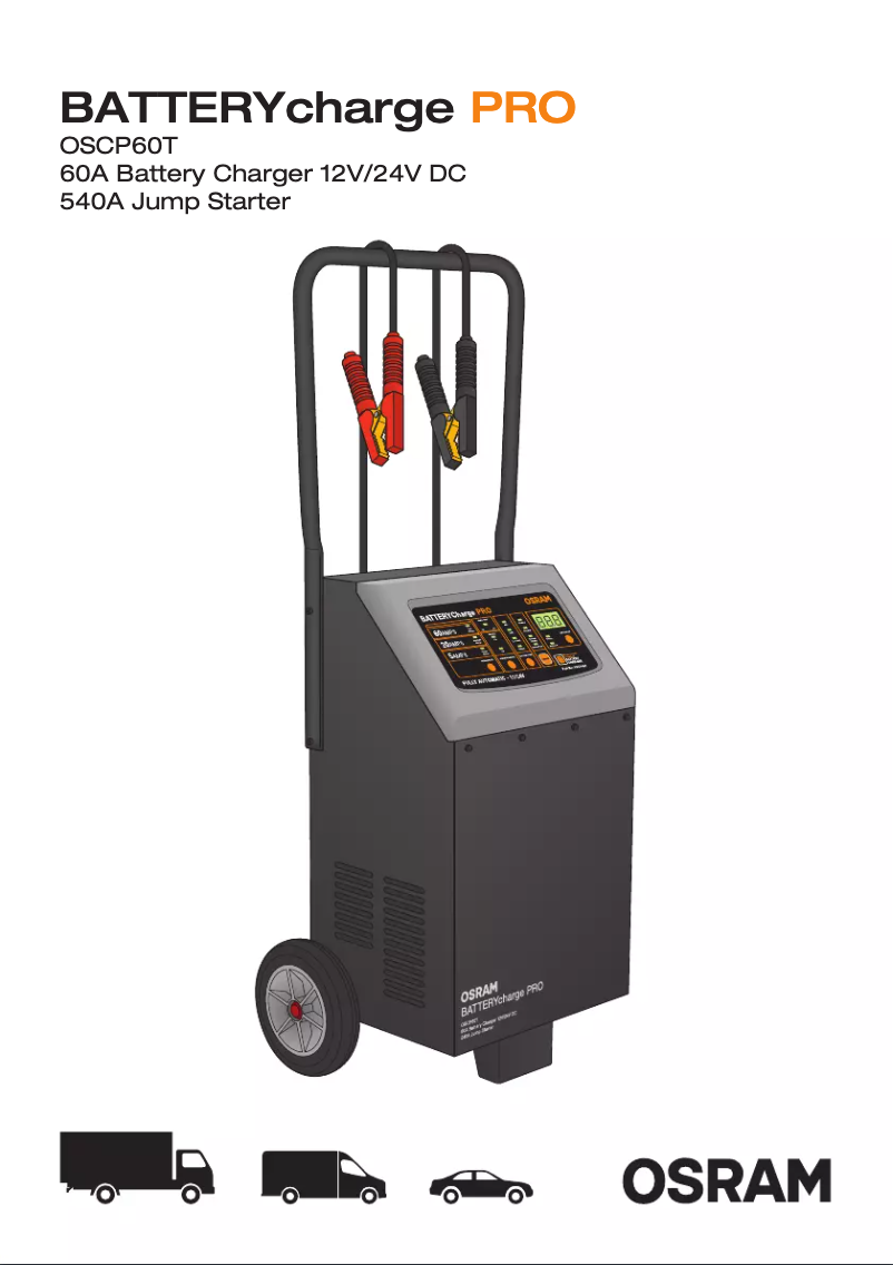 Página 1 del manual Instrucciones / montaje Osram BATTERYcharge PRO 60A