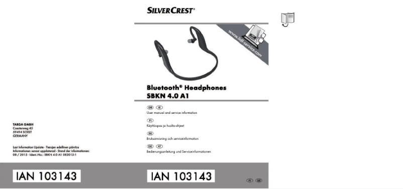 Imagen de la primera página del manual del dispositivo SBKN 4.0 A1