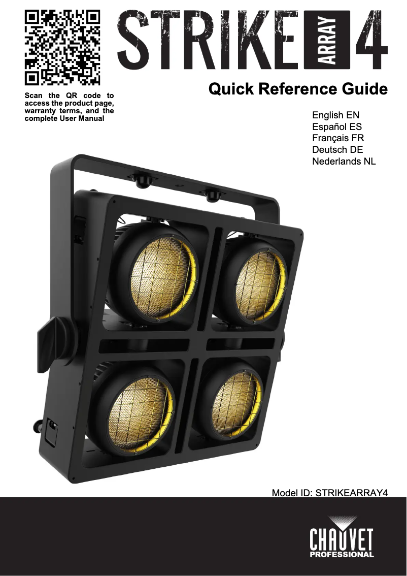 Imagen de la primera página del manual del dispositivo STRIKE Array 4