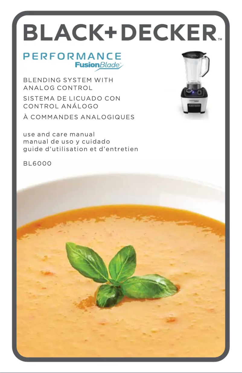 Imagen de la primera página del manual del dispositivo BL6000