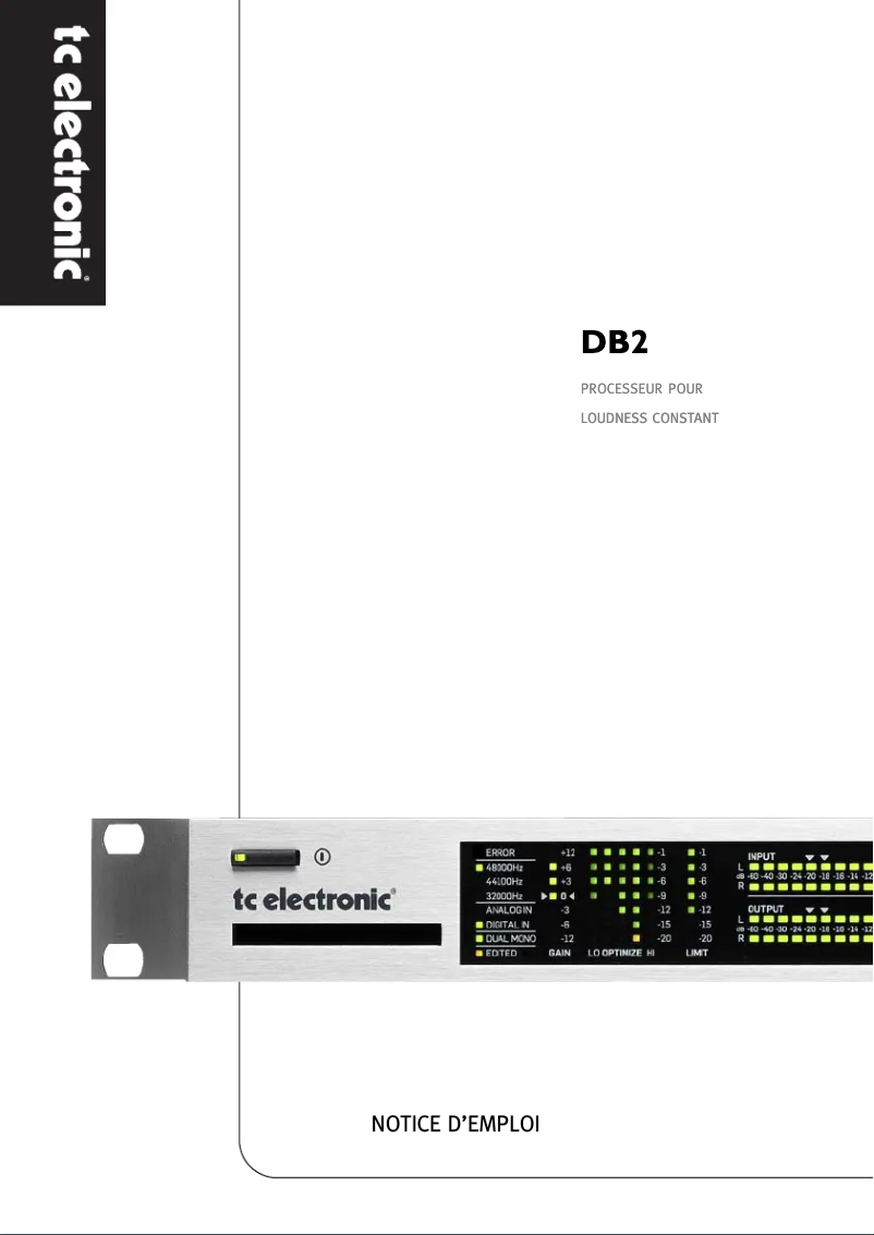Imagen de la primera página del manual del dispositivo DB2