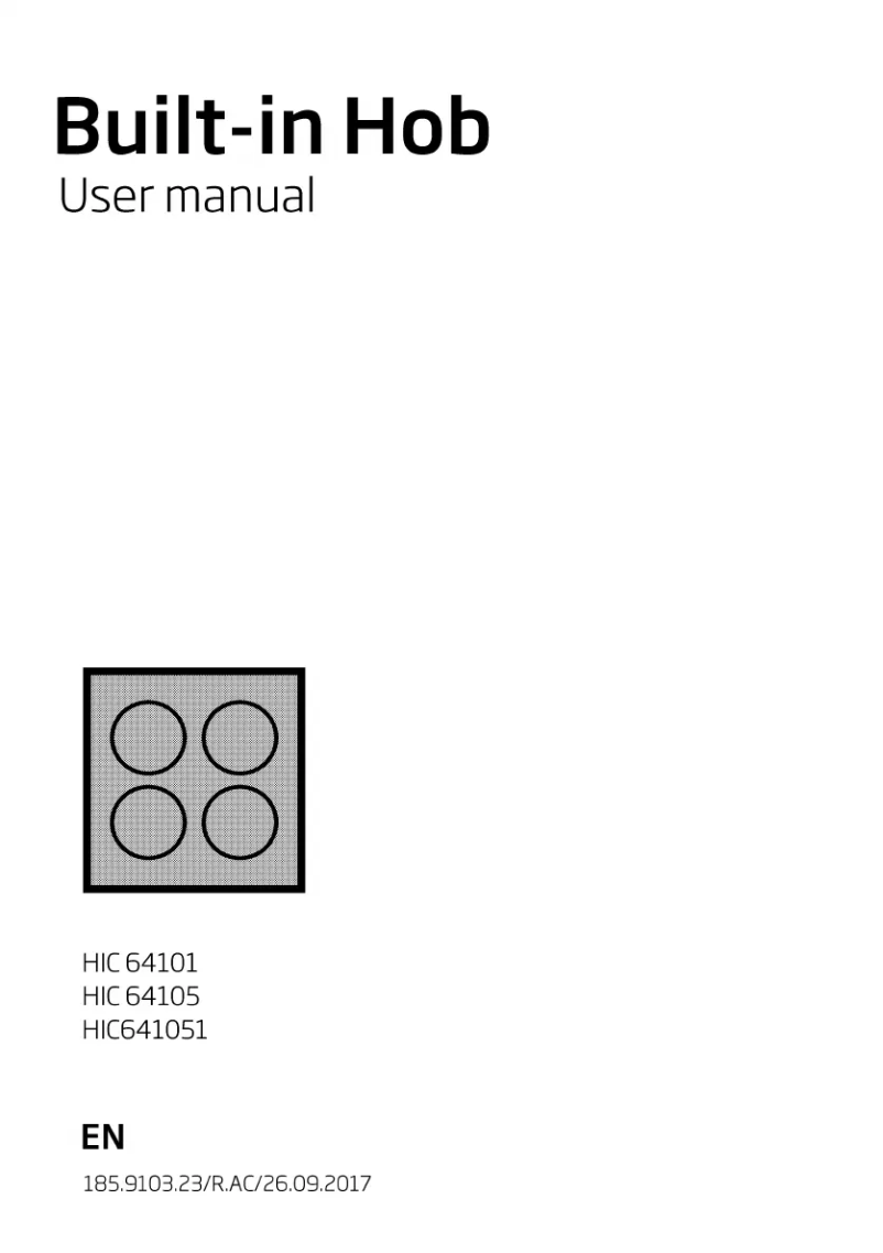 Imagen de la primera página del manual del dispositivo HIC64105