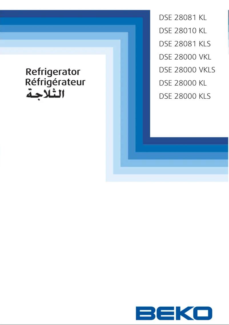 Página 1 del manual Manual de usuario Beko DSE28000KL