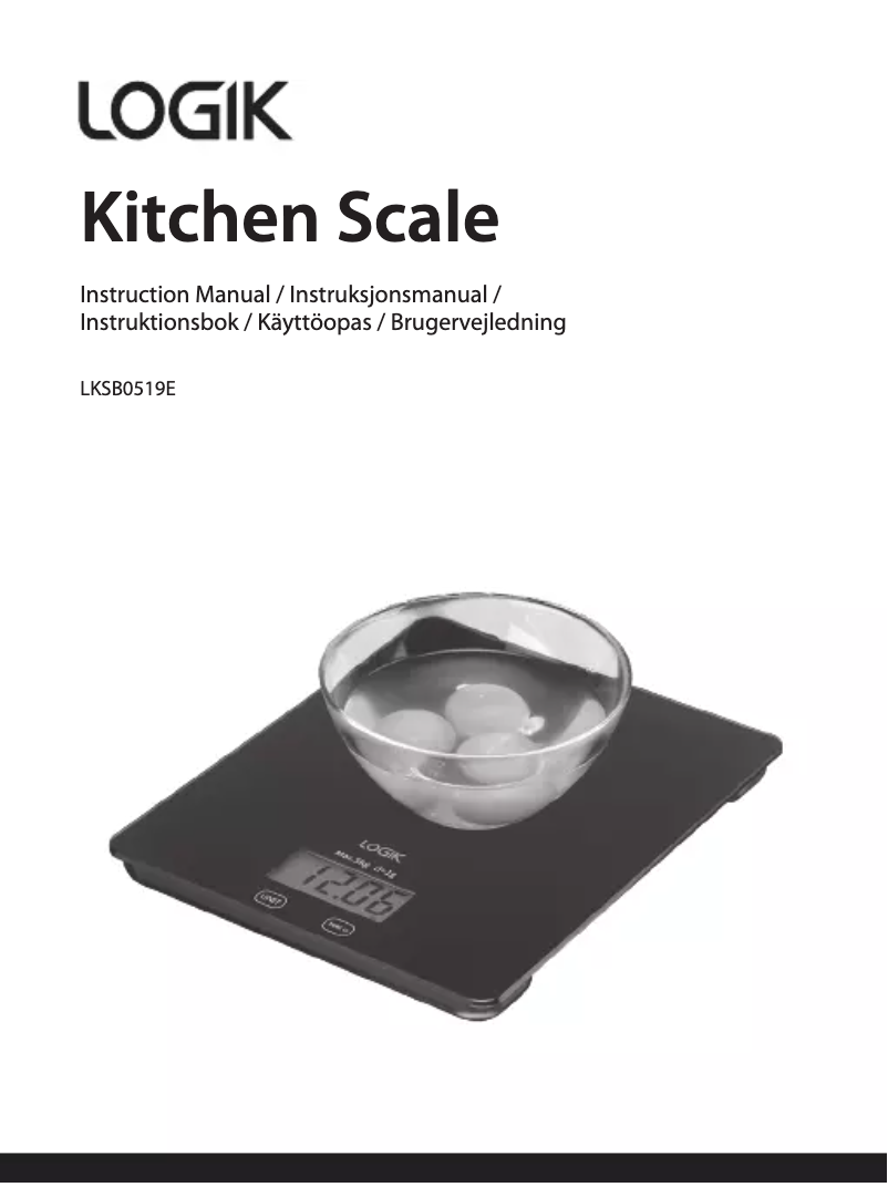 Imagen de la primera página del manual del dispositivo LKSB0519E