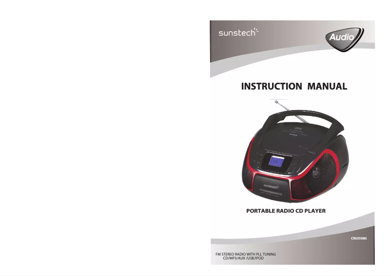 Página 1 del manual Manual de usuario Sunstech CRUD386i