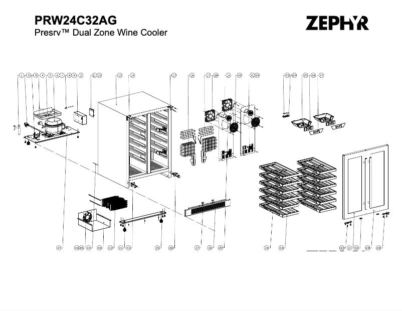 Página 1 del manual Manual de instrucciones Zephyr PRW24C32AG