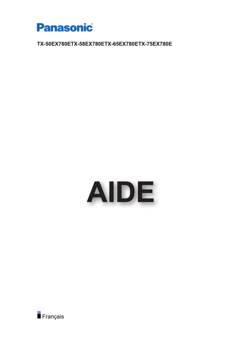 Página 1 del manual Manual de usuario Panasonic Viera TX-75EX780E