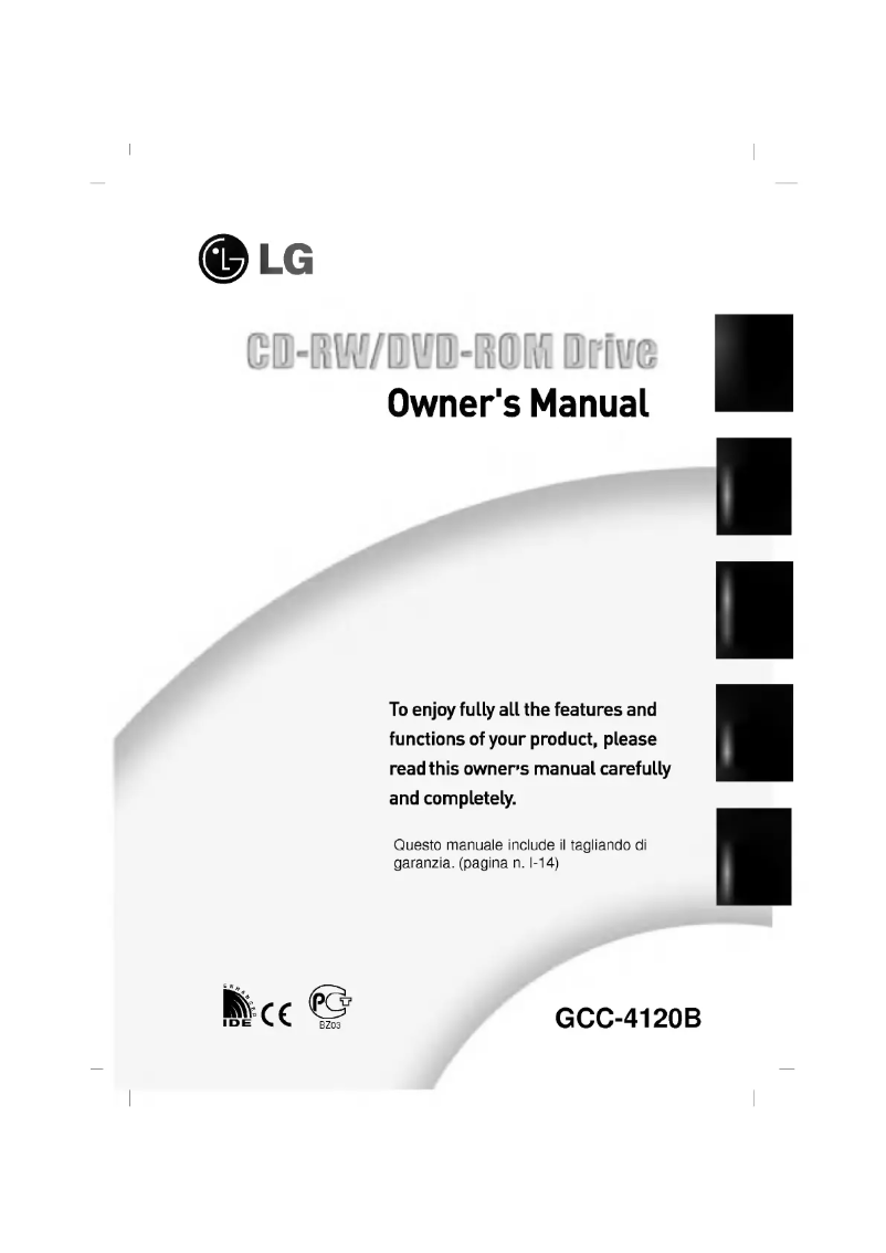 Imagen de la primera página del manual del dispositivo GCC-4120B