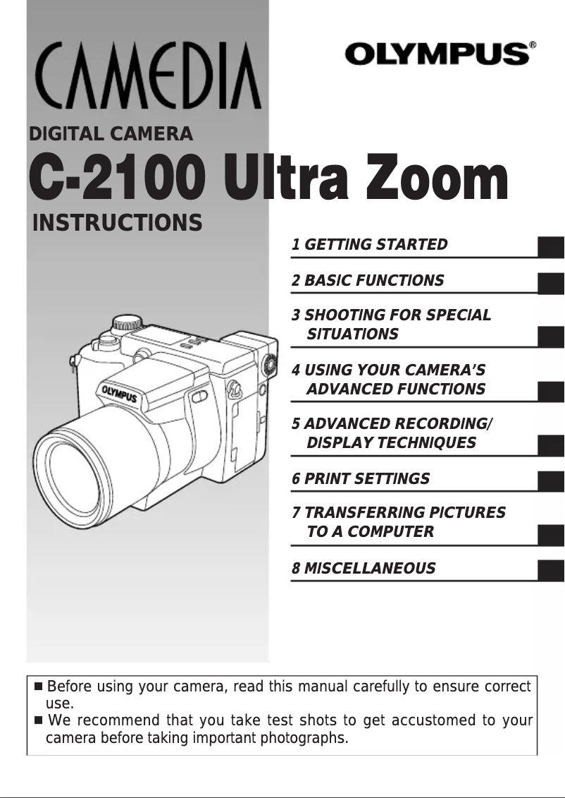 Imagen de la primera página del manual del dispositivo C-2100