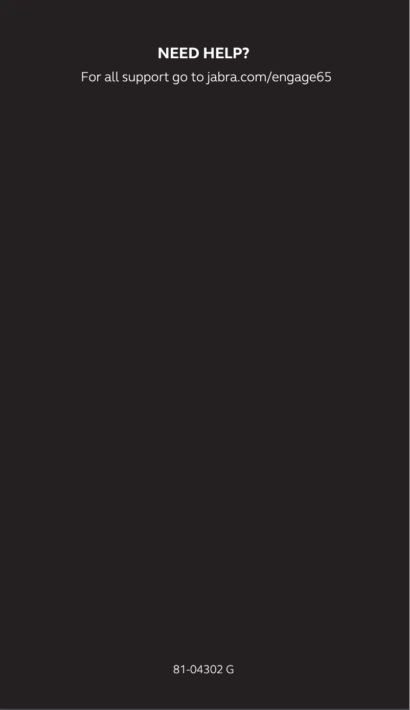 Página 1 del manual Guía de inicio rápido Jabra Engage 65 Convertible