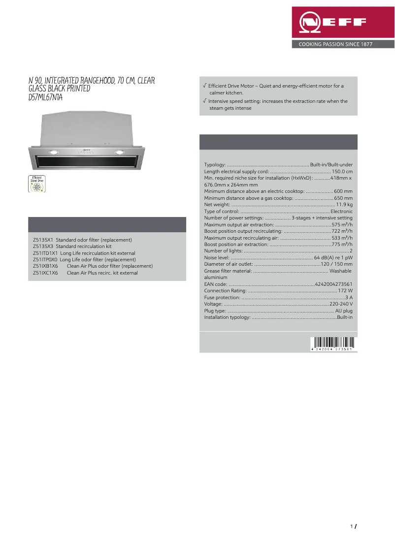 Imagen de la primera página del manual del dispositivo D57ML67N1A