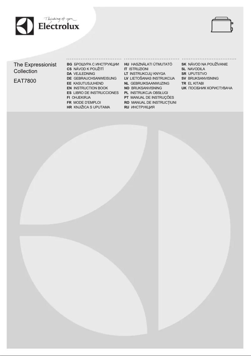 Página 1 del manual Manual de usuario Electrolux EAT7830