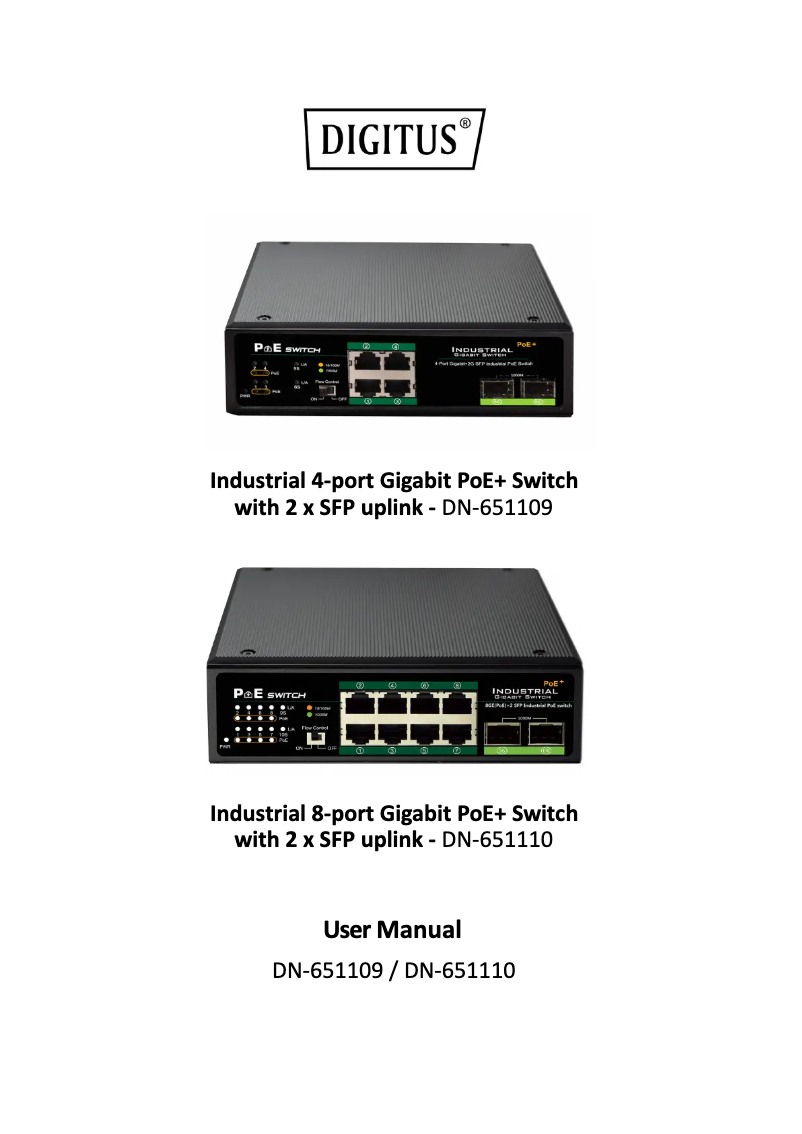Imagen de la primera página del manual del dispositivo DN-651106