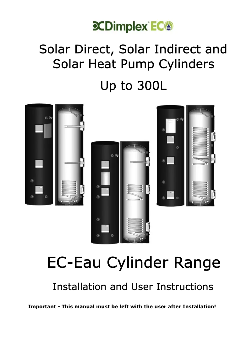Página nº 1 - Manual de usuario Dimplex ECSd300ST-580