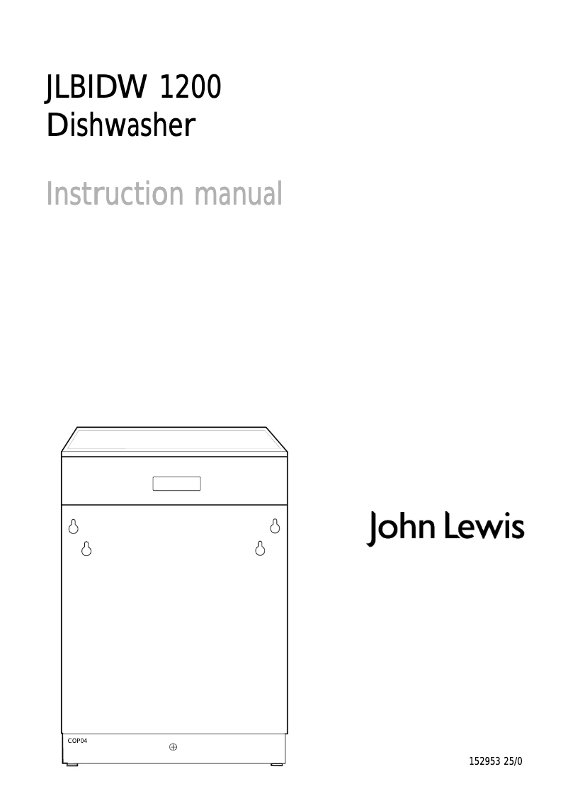 Imagen de la primera página del manual del dispositivo JLBIDW 1200