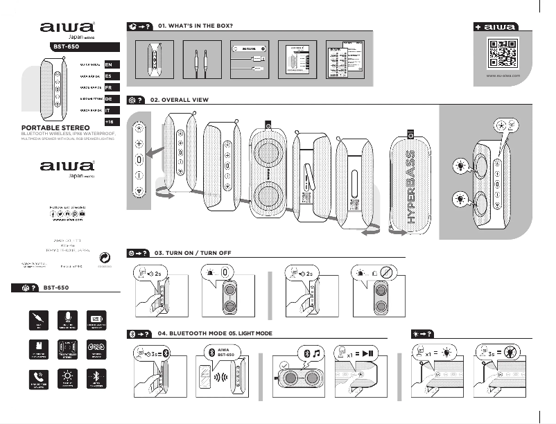 Página 1 del manual Manual de usuario Aiwa BST-650
