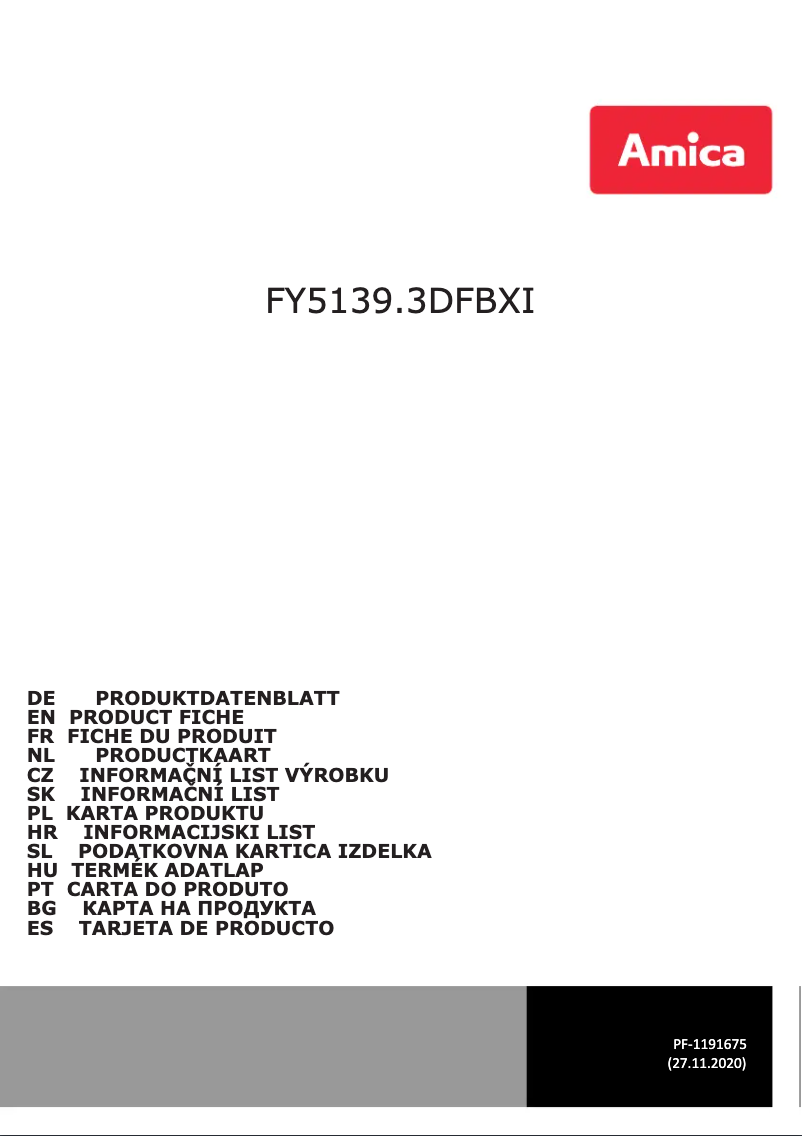 Imagen de la primera página del manual del dispositivo FY5139.3DFBXI