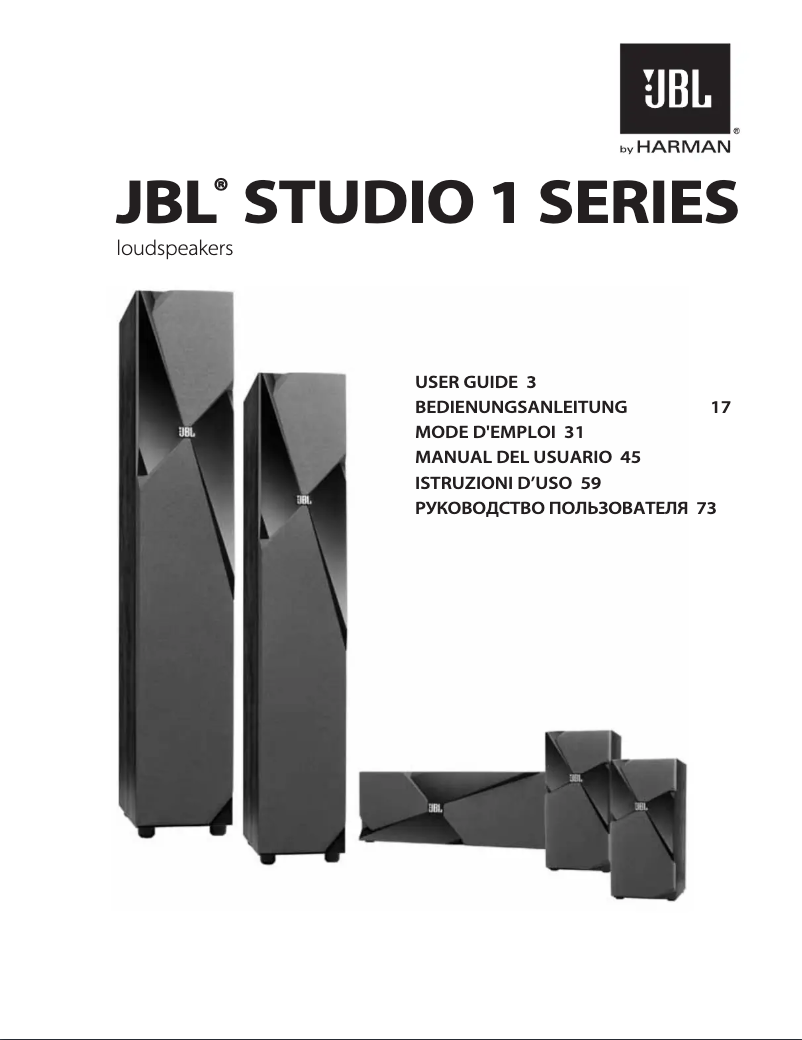 Página 1 del manual Manual de usuario JBL Studio L890