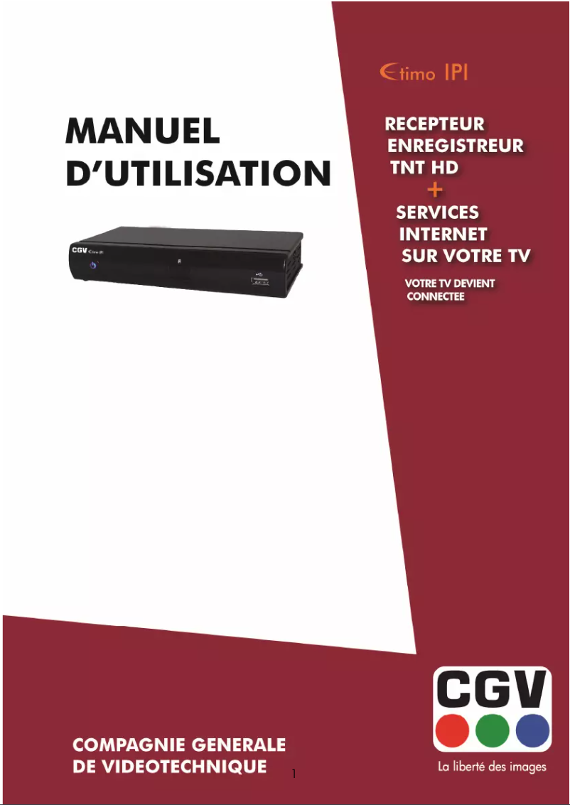 Página nº 1 - Manual de usuario CGV Etimo IPI