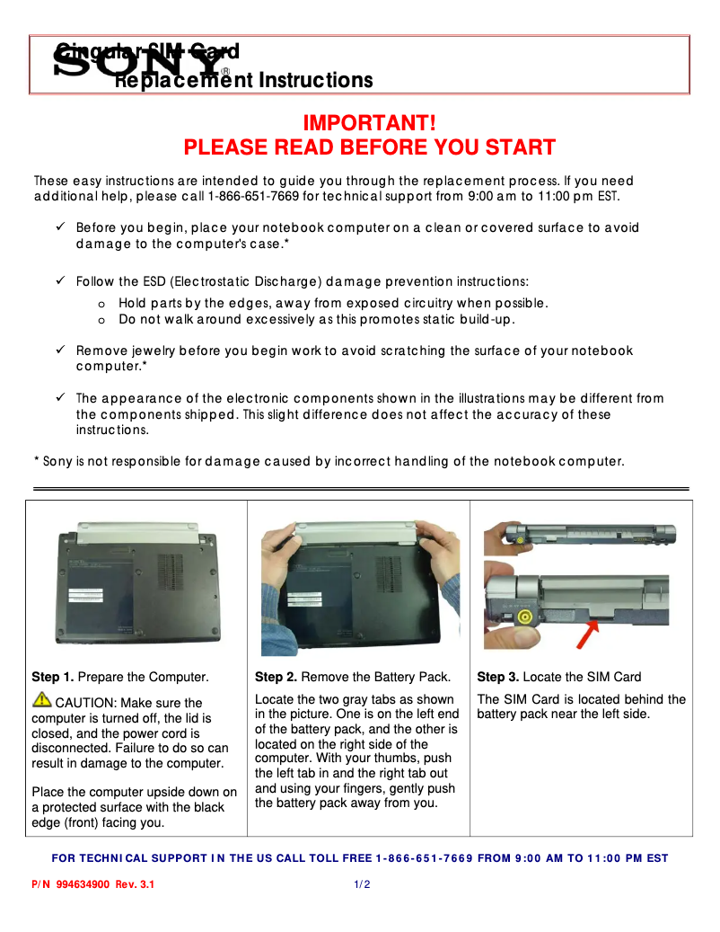 Imagen de la primera página del manual del dispositivo Vaio VGN-T37GP