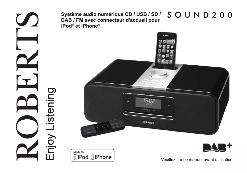 Imagen de la primera página del manual del dispositivo Sound 200
