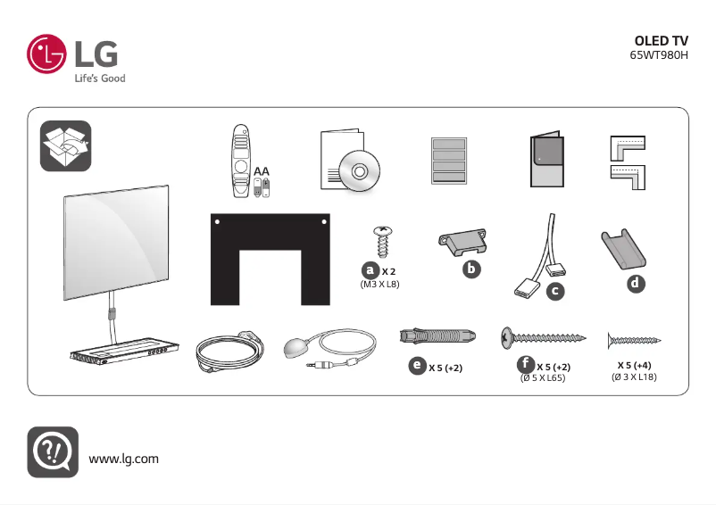 Página nº 1 - Manual de usuario LG 65WT980H