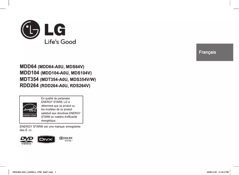 Página nº 1 - Manual de usuario LG MDT354