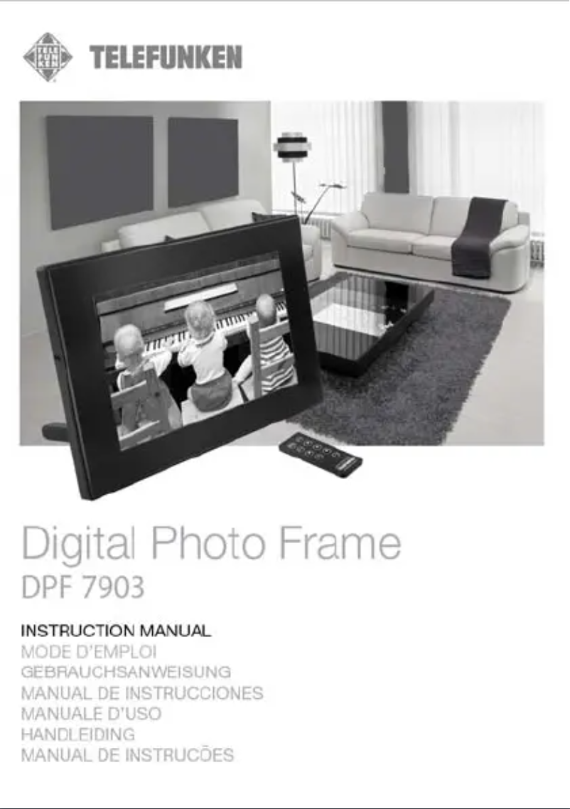 Imagen de la primera página del manual del dispositivo DPF 7903